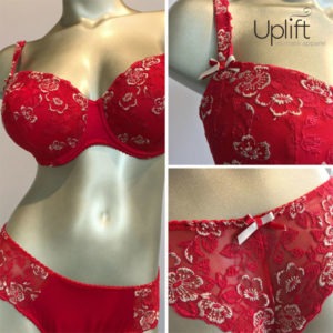 Uplift Cherry Blossoms Photo Bra Panties