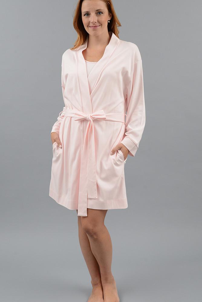 Cotn Classic Pima Cotton Kimono Robe Uplift Intimate Apparel