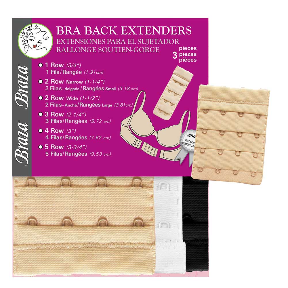 Braza 4 Hook Bra Extenders Uplift Intimate Apparel