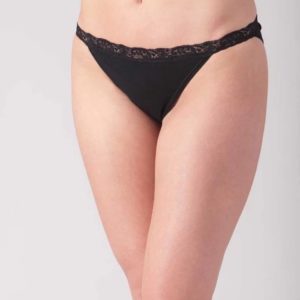 Cotn Lace Trim Bikini