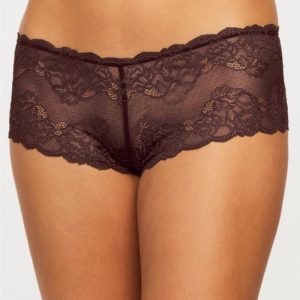 Montelle Lace Cheeky Boyshort-Cocoa
