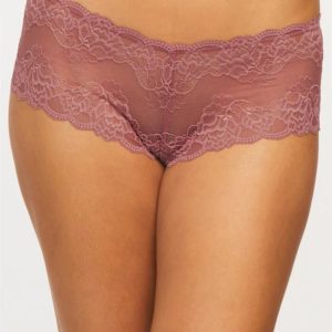 Montelle Lace Cheeky Boyshort-Merlot - Uplift Intimate Apparel