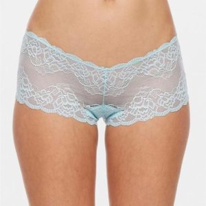 Montelle Lace Cheeky Boyshort-Pearly Sea