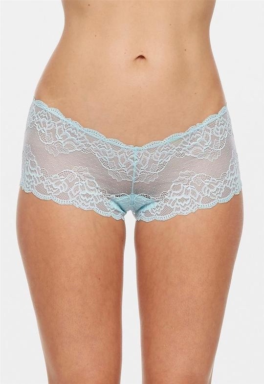 Montelle Lace Cheeky Boyshort-Pearly Sea - Uplift Intimate Apparel