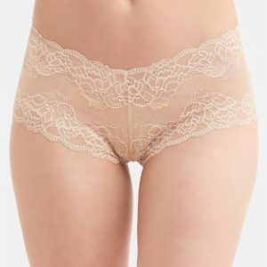 Montelle Lace Cheeky Boyshort-Sand