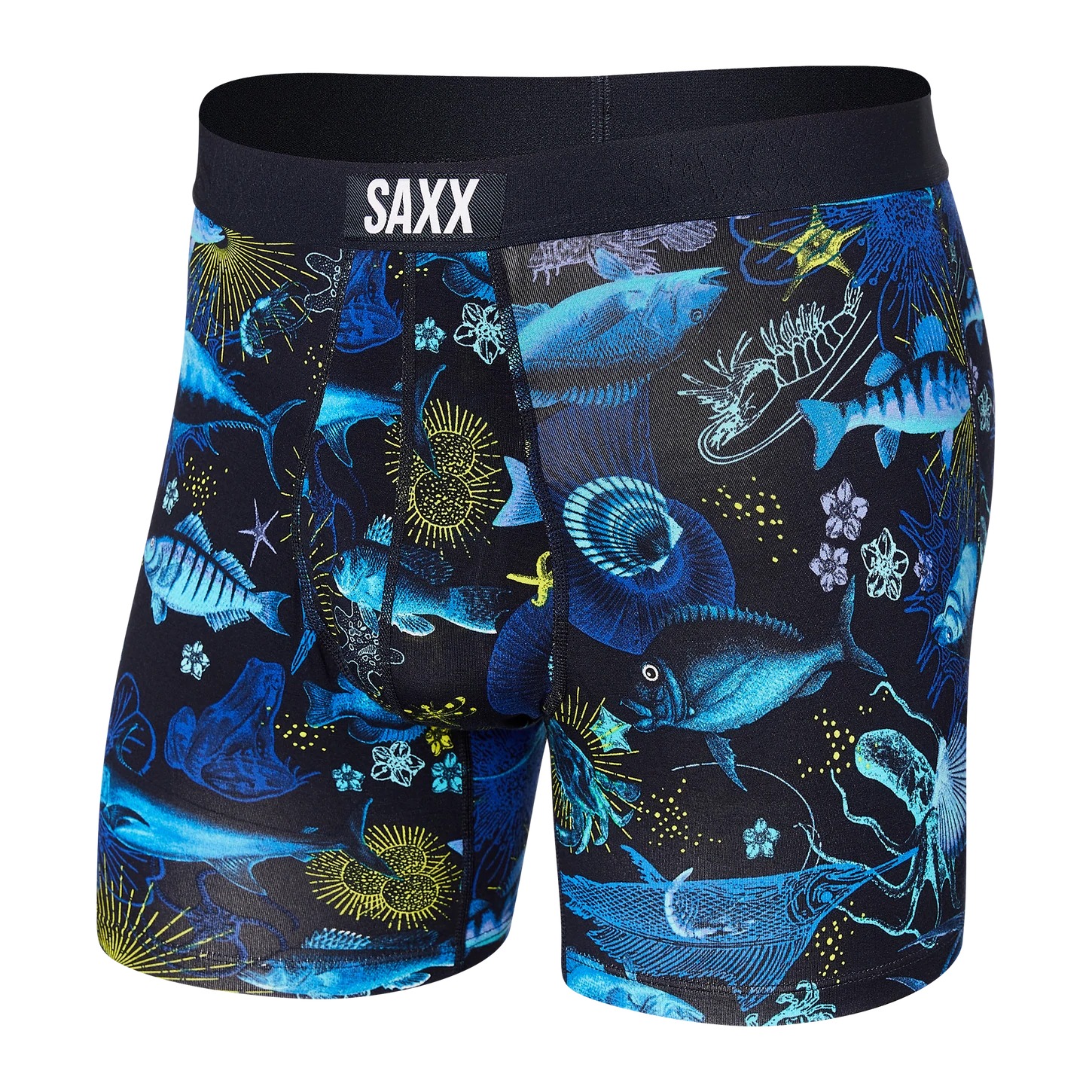 Saxx Ultra Boxer Brief-Undersea Garden - Dark Ink - Uplift Intimate Apparel