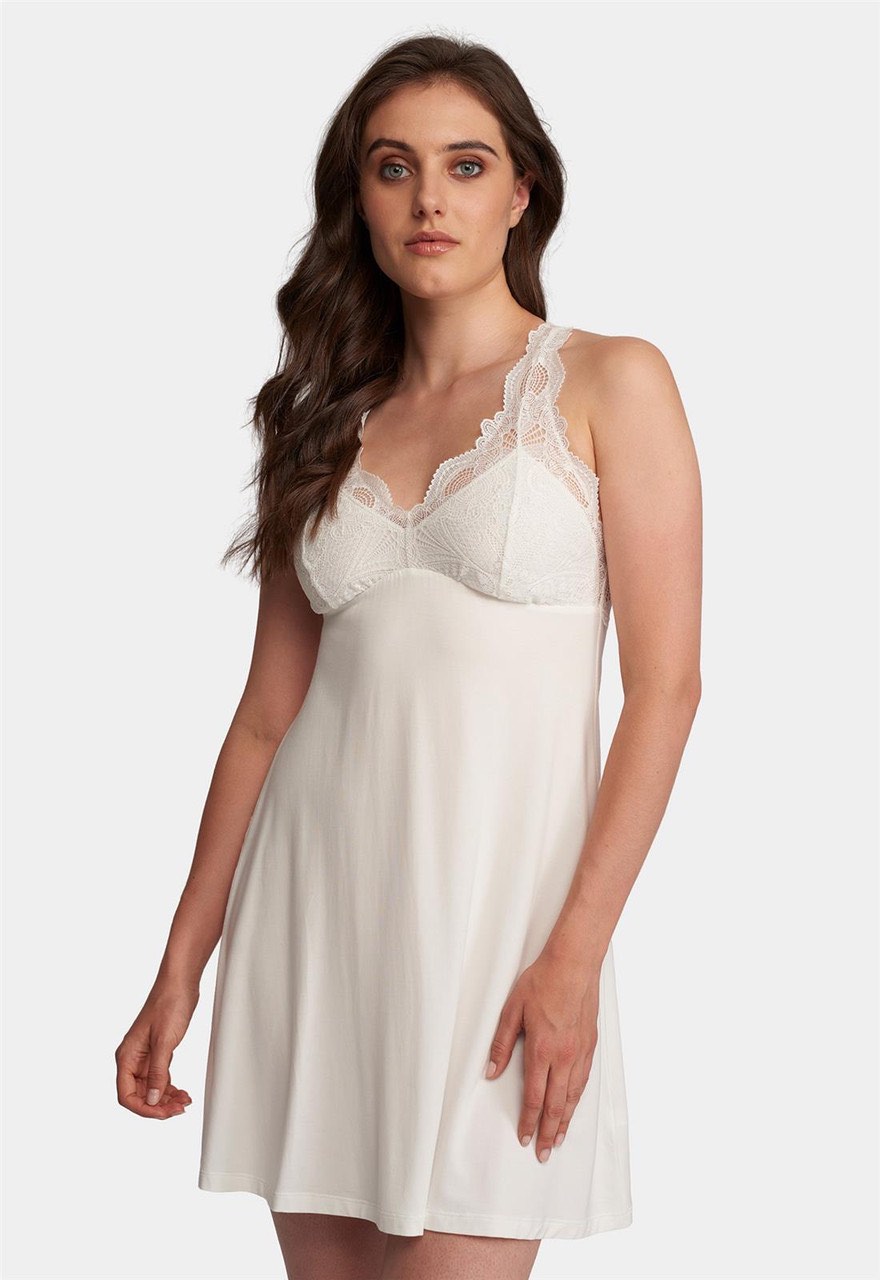 White Lace Chemise 