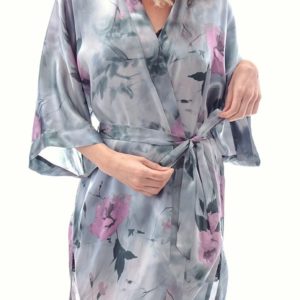 Samantha Chang Classic Silk Short Kimono