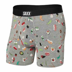 Saxx Vibe Boxer Brief-Grey Sushi Doobie Doo