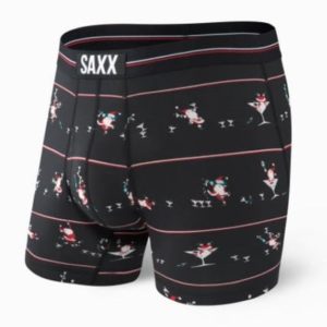 Saxx Ultra Boxer Brief-Black Holiday Cheer