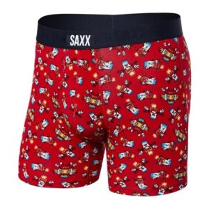 Saxx Vibe Boxer Brief-Big Bang Red