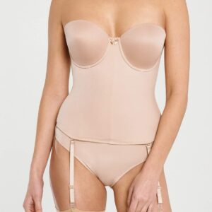 Va Bien Seamless low-back Bustier-Nude