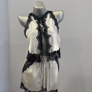 Jane Woolrich Couture Satin Cami & Knicker Set